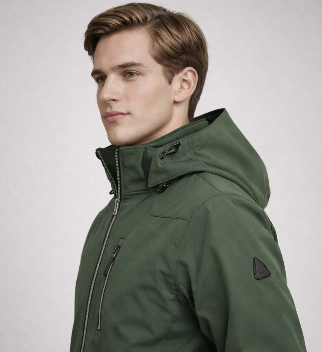 Heren Softshell Tussenjas met Capuchon – Winddicht - Afbeelding 5