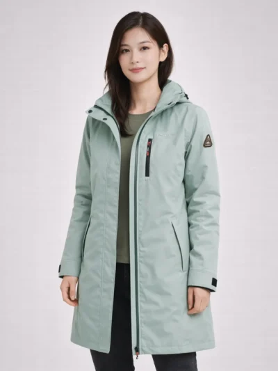 Women’s Insulated Winter Parka with Hood Mid-Length & Warm