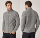 Alvin Unisex Zip-Up Knit Jacket – Structured Knitwear