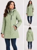 SL80731  Dames  Softshell Jas Lang Padding Waterproof